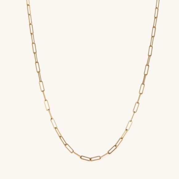 Mejuri Jewelry - LONG BOYFRIEND CHAIN - MEJURI - SOLID 14K YELLOW GOLD - PERFECT CONDITION